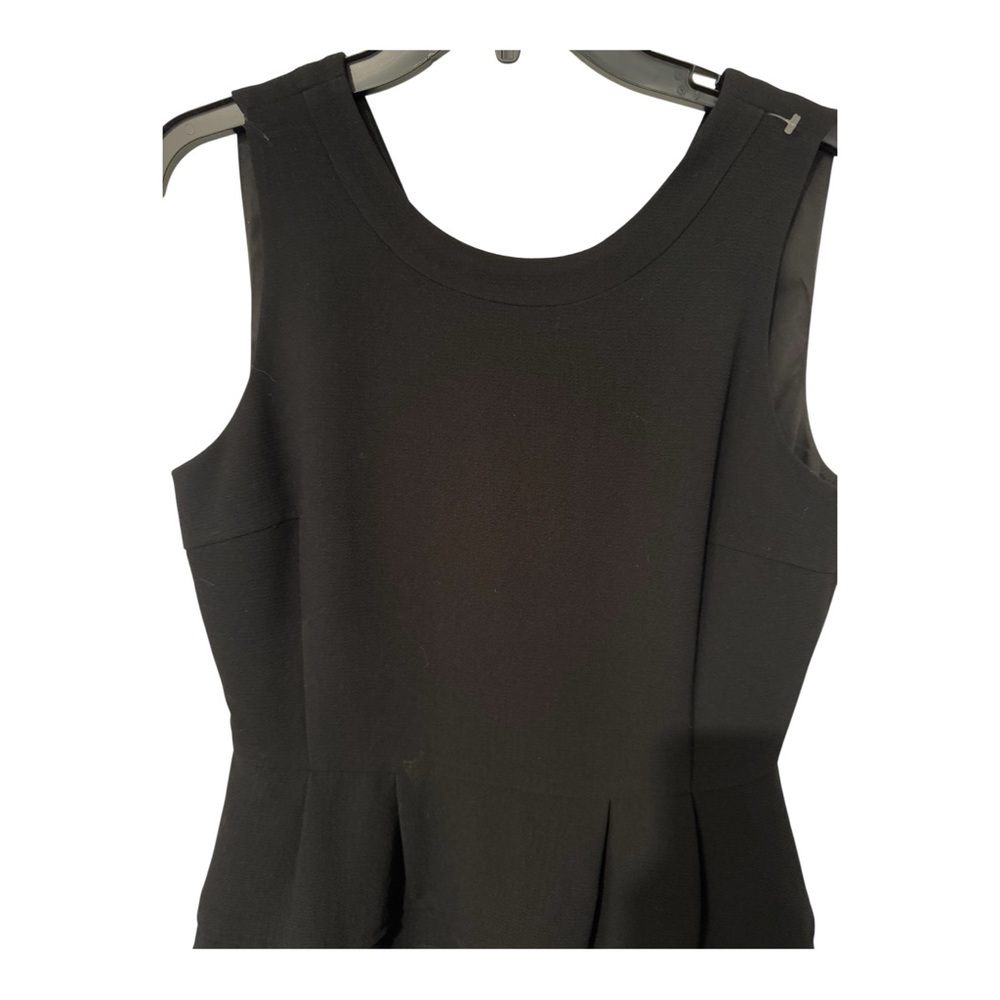 Madewell Silhouette Sleeveless Ponte Mini Dress Black Size 6 NWT - Picture 3 of 7